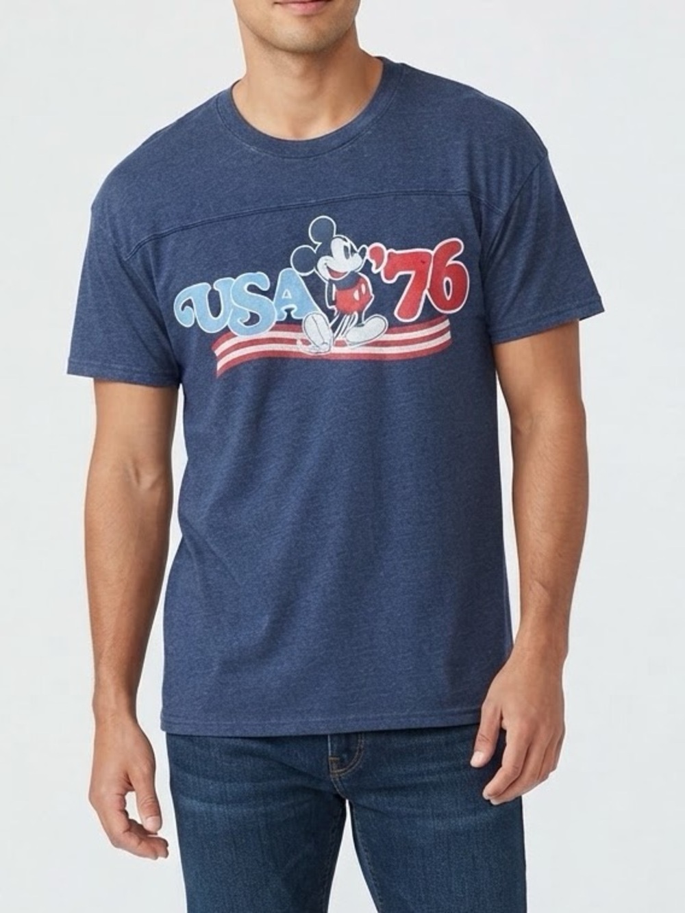 Disney Mickey Mouse Men's American 250 Spirit of 76 Short Sleeve Tee Size 2XL